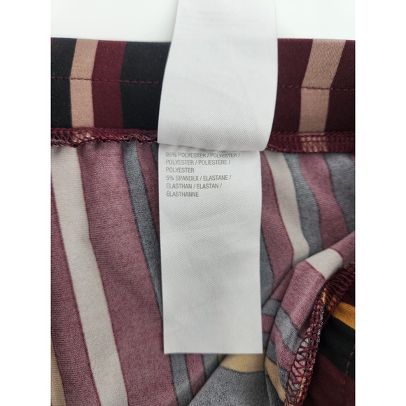 Susan Graver 3X Striped Wide Leg‎ Crop Elastic Waist Pants Multicolor - Picture 5 of 8
